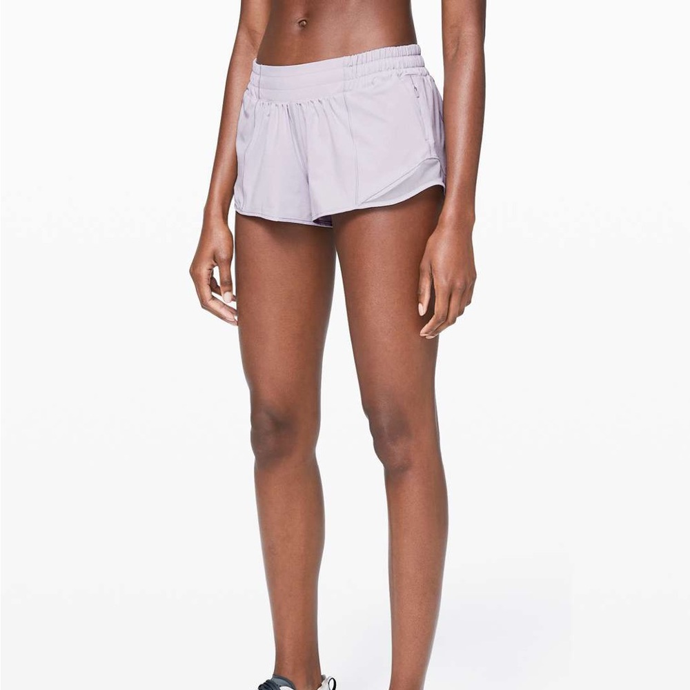 Lavender lululemon hotty hot shorts 2.5